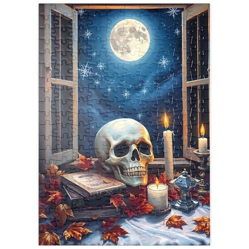 MyPuzzle Mystisches Stillleben mit Totenkopf, Kerzen und Vollmond - Premium 200 Teile Puzzle - MyPuzzle Sonderkollektion von Puzzle Galaxy MyPuzzle Mystisches Stillleben mit Totenkopf, Kerzen und Vollmond - Premium 200 Teile Puzzle - MyPuzzle Sonderkollektion von Puzzle Galaxy von MyPuzzle.com