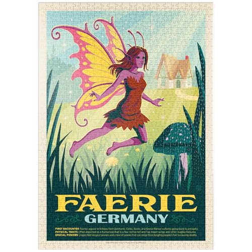 MyPuzzle Mythical Creatures: Faerie (Germany), Vintage Poster - Premium 1000 Teile Puzzle - MyPuzzle Sonderkollektion von Anderson Design Group von MyPuzzle.com