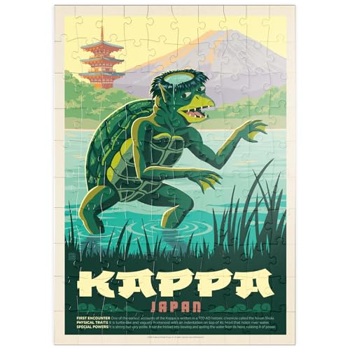 MyPuzzle Mythical Creatures: Kappa (Japan), Vintage Poster - Premium 100 Teile Puzzle - MyPuzzle Sonderkollektion von Anderson Design Group von MyPuzzle.com