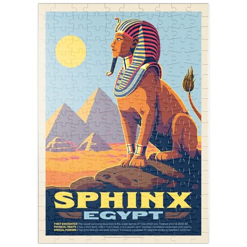 MyPuzzle Mythical Creatures: Sphinx (Egypt), Vintage Poster - Premium 200 Teile Puzzle - MyPuzzle Sonderkollektion von Anderson Design Group von MyPuzzle.com