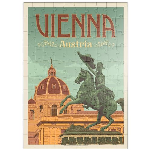 MyPuzzle Österreich: Wien, Vintage Poster - Premium 100 Teile Puzzle - MyPuzzle Sonderkollektion von Anderson Design Group von MyPuzzle.com