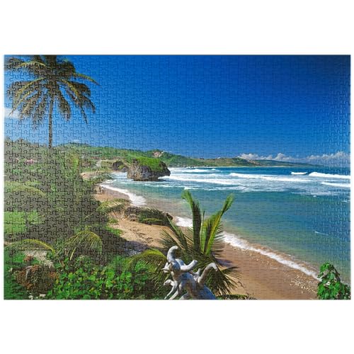 MyPuzzle Ostküste bei Bathseba, Barbados, Inseln über dem Winde, Karibik - Premium 1000 Teile Puzzle - MyPuzzle Sonderkollektion von Puzzle Galaxy von MyPuzzle.com