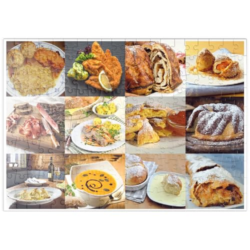 MyPuzzle Piatnik: Austrian Food Classics/Schmankerln - Premium 200 Teile Puzzle - MyPuzzle Sonderkollektion von Piatnik von MyPuzzle.com