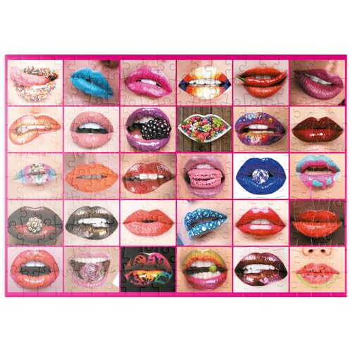 MyPuzzle Piatnik: Beauty Lips/Lippenbekenntnisse - Premium 200 Teile Puzzle - MyPuzzle Sonderkollektion von Piatnik von MyPuzzle.com