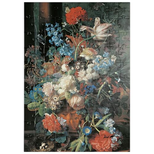 MyPuzzle Piatnik: Blumenstrauß vor Parklandschaft, Jan Van Huysum - Premium 100 Teile Puzzle - MyPuzzle Sonderkollektion von Piatnik von MyPuzzle.com