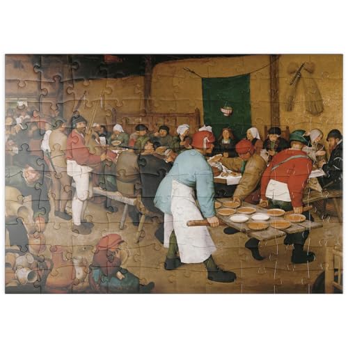 MyPuzzle Piatnik: Die Bauernhochzeit, Pieter Bruegel d.Ä. - Premium 100 Teile Puzzle - MyPuzzle Sonderkollektion von Piatnik von MyPuzzle.com