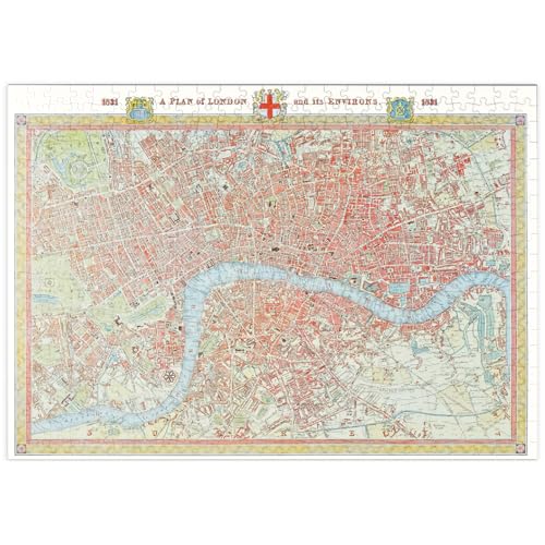 MyPuzzle Piatnik: Stadtplan London, 1831 - Premium 500 Teile Puzzle - MyPuzzle Sonderkollektion von Piatnik von MyPuzzle.com