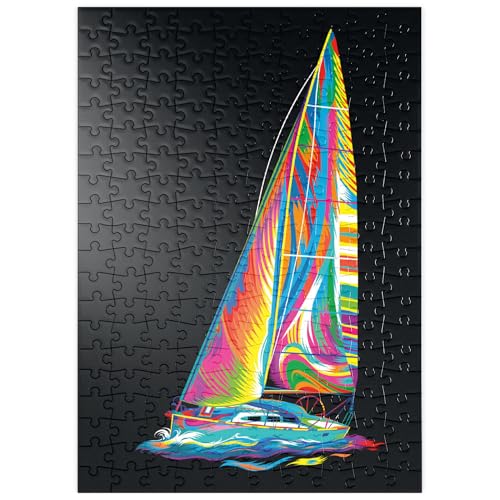 MyPuzzle Pop Colors Sailboat - Premium 200 Teile Puzzle - MyPuzzle Sonderkollektion von Puzzle Galaxy von MyPuzzle.com