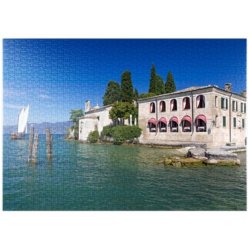 MyPuzzle Punta San Vigilio am Gardasee, Italien - Premium 1000 Teile Puzzle - MyPuzzle Sonderkollektion von Puzzle Galaxy von MyPuzzle.com