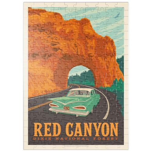 MyPuzzle Red Canyon, Utah, Vintage Poster - Premium 200 Teile Puzzle - MyPuzzle Sonderkollektion von Anderson Design Group von MyPuzzle.com