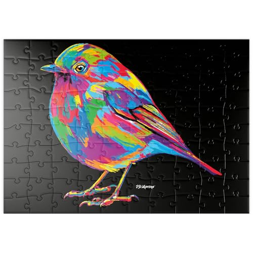 MyPuzzle Robin Pop Colors - Premium 100 Teile Puzzle - MyPuzzle Sonderkollektion von Puzzle Galaxy von MyPuzzle.com