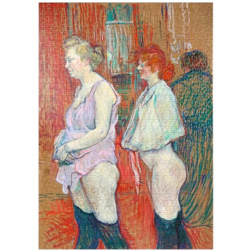 MyPuzzle Rue des Moulins (1894) by Henri de Toulouse-Lautrec - Premium 1000 Teile Puzzle - MyPuzzle Sonderkollektion von Æpyornis von MyPuzzle.com