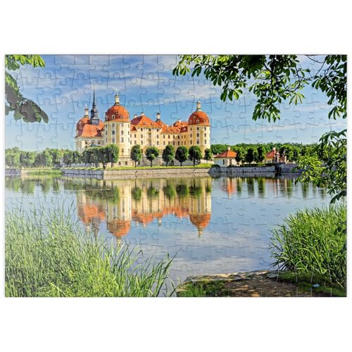 MyPuzzle Schloss Moritzburg bei Dresden, Sachsen, Deutschland - Premium 200 Teile Puzzle - MyPuzzle Sonderkollektion von Puzzle Galaxy von MyPuzzle.com