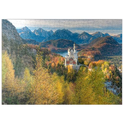 MyPuzzle Schloss Neuschwanstein mit Alpsee - Premium 500 Teile Puzzle - MyPuzzle Sonderkollektion von Puzzle Galaxy von MyPuzzle.com