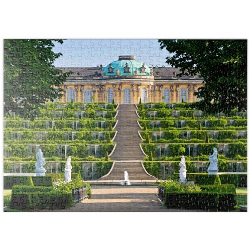 MyPuzzle Schloss Sanssouci mit den Weinbergterrassen im Park, Potsdam - Premium 500 Teile Puzzle - MyPuzzle Sonderkollektion von Puzzle Galaxy von MyPuzzle.com