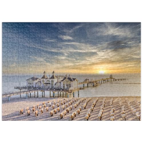 MyPuzzle Seebrücke von Sellin, Insel Rügen in Deutschland - Premium 500 Teile Puzzle - MyPuzzle Sonderkollektion von Puzzle Galaxy von MyPuzzle.com