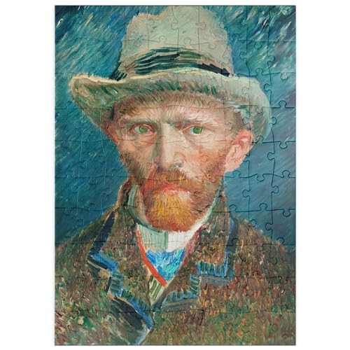 MyPuzzle Self-Portrait (1887) by Vincent Van Gogh - Premium 100 Teile Puzzle - MyPuzzle Sonderkollektion von Æpyornis von MyPuzzle.com