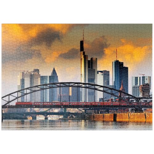 MyPuzzle Skyline von Frankfurt und Deutschherrnbrücke im Abendlicht - Premium 1000 Teile Puzzle - MyPuzzle Sonderkollektion von Starnberger Spiele MyPuzzle Skyline von Frankfurt und Deutschherrnbrücke im Abendlicht - Premium 1000 Teile Puzzle - MyPuzzle Sonderkollektion von Starnberger Spiele von MyPuzzle.com