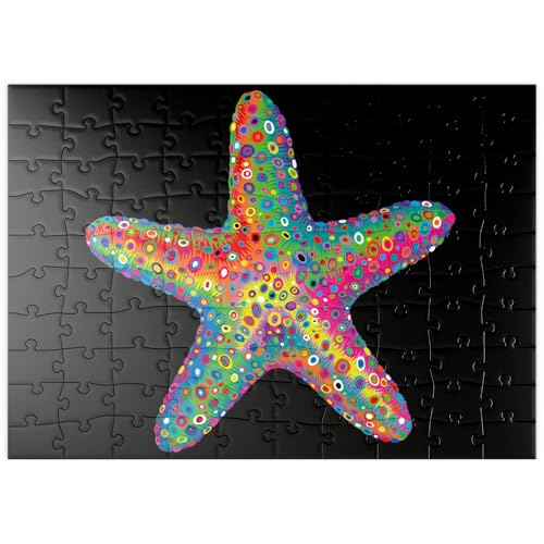 MyPuzzle Starfish Pop Colors - Premium 100 Teile Puzzle - MyPuzzle Sonderkollektion von Puzzle Galaxy von MyPuzzle.com