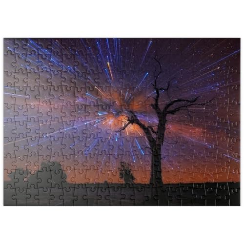 MyPuzzle Strahlender Sternenhimmel über einem einsamen Baum bei Nacht - Premium 200 Teile Puzzle - MyPuzzle Sonderkollektion von Puzzle Galaxy MyPuzzle Strahlender Sternenhimmel über einem einsamen Baum bei Nacht - Premium 200 Teile Puzzle - MyPuzzle Sonderkollektion von Puzzle Galaxy von MyPuzzle.com