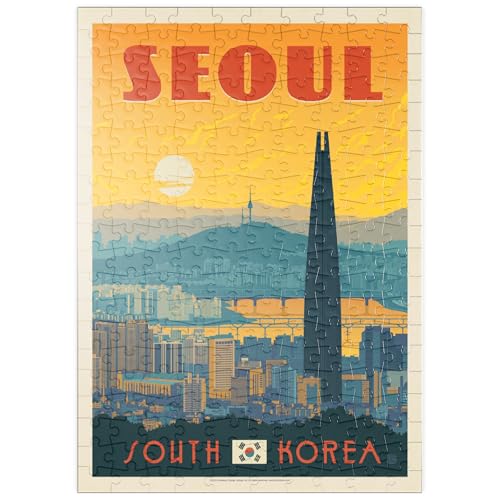 MyPuzzle Südkorea: Seoul, Vintage Poster - Premium 200 Teile Puzzle - MyPuzzle Sonderkollektion von Anderson Design Group von MyPuzzle.com