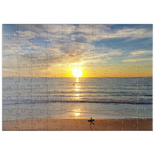 MyPuzzle Surfer bei Sonnenuntergang an einem Strand in Kalifornien - Premium 100 Teile Puzzle - MyPuzzle Sonderkollektion von Puzzle Galaxy MyPuzzle Surfer bei Sonnenuntergang an einem Strand in Kalifornien - Premium 100 Teile Puzzle - MyPuzzle Sonderkollektion von Puzzle Galaxy von MyPuzzle.com