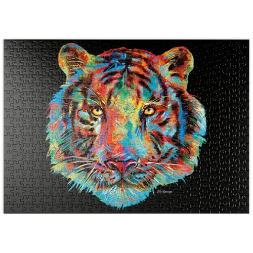 MyPuzzle Tiger Head - Premium 500 Teile Puzzle - MyPuzzle Sonderkollektion von Puzzle Galaxy von MyPuzzle.com