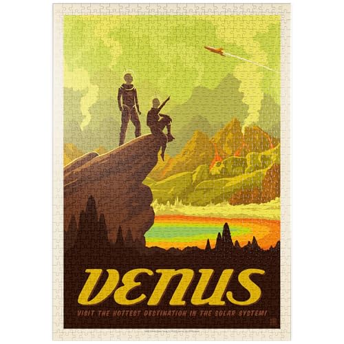 MyPuzzle Venus: Heiße Quellen, Vintage Poster - Premium 1000 Teile Puzzle - MyPuzzle Sonderkollektion von Anderson Design Group von MyPuzzle.com