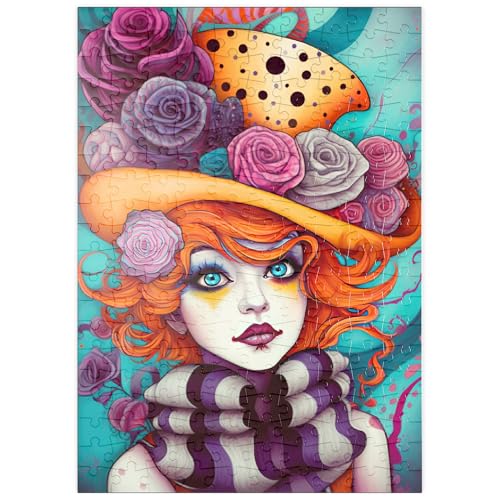 MyPuzzle Verspieltes Porträt Einer Frau mit orangefarbenen Haaren und Blumenhut - Premium 200 Teile Puzzle - MyPuzzle Sonderkollektion von Puzzle Galaxy MyPuzzle Verspieltes Porträt Einer Frau mit orangefarbenen Haaren und Blumenhut - Premium 200 Teile Puzzle - MyPuzzle Sonderkollektion von Puzzle Galaxy von MyPuzzle.com