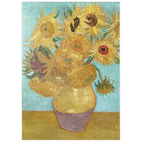 MyPuzzle Vincent Van Gogh's Vase with Twelve Sunflowers (1888-1889) - Premium 500 Teile Puzzle - MyPuzzle Sonderkollektion von Æpyornis von MyPuzzle.com