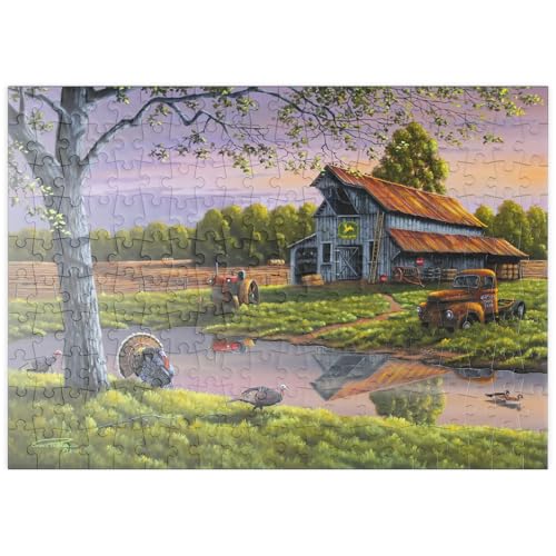 MyPuzzle Vintage-Bauernhof bei Sonnenuntergang mit Truthähnen - Premium 200 Teile Puzzle - MyPuzzle Sonderkollektion von Puzzle Galaxy MyPuzzle Vintage-Bauernhof bei Sonnenuntergang mit Truthähnen - Premium 200 Teile Puzzle - MyPuzzle Sonderkollektion von Puzzle Galaxy von MyPuzzle.com