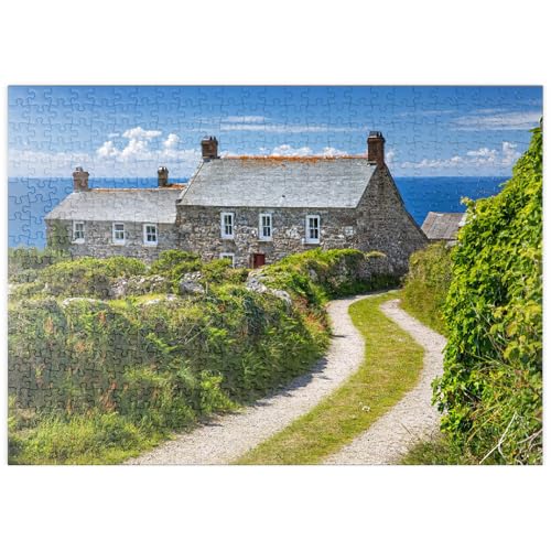 MyPuzzle Weg zu einem Farmhaus am Cape Cornwall, Penwith Peninsula, Cornwall - Premium 500 Teile Puzzle - MyPuzzle Sonderkollektion von Puzzle Galaxy von MyPuzzle.com