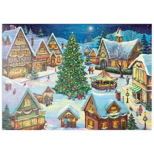 MyPuzzle Weihnachtszauber im Dorf - Premium 100 Teile Puzzle - MyPuzzle Sonderkollektion von Puzzle Galaxy von MyPuzzle.com