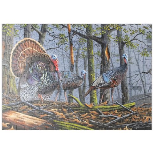 MyPuzzle Wilde Truthähne im nebligen Wald - Premium 200 Teile Puzzle - MyPuzzle Sonderkollektion von Puzzle Galaxy MyPuzzle Wilde Truthähne im nebligen Wald - Premium 200 Teile Puzzle - MyPuzzle Sonderkollektion von Puzzle Galaxy von MyPuzzle.com