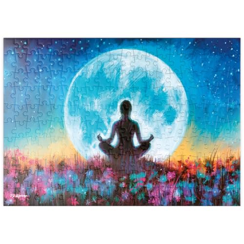 MyPuzzle Yoga-Mond - Premium 200 Teile Puzzle - MyPuzzle Sonderkollektion von Puzzle Galaxy von MyPuzzle.com