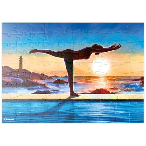 MyPuzzle Yoga am Wasser - Premium 100 Teile Puzzle - MyPuzzle Sonderkollektion von Puzzle Galaxy von MyPuzzle.com