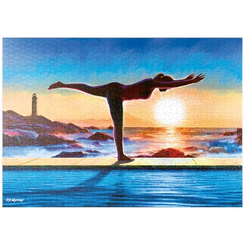 MyPuzzle Yoga am Wasser - Premium 1000 Teile Puzzle - MyPuzzle Sonderkollektion von Puzzle Galaxy von MyPuzzle.com