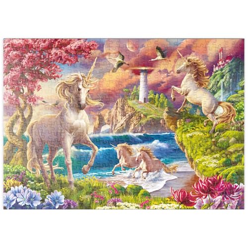 MyPuzzle Zauberhafte Einhornwelt - Premium 500 Teile Puzzle - MyPuzzle Sonderkollektion von Puzzle Galaxy von MyPuzzle.com