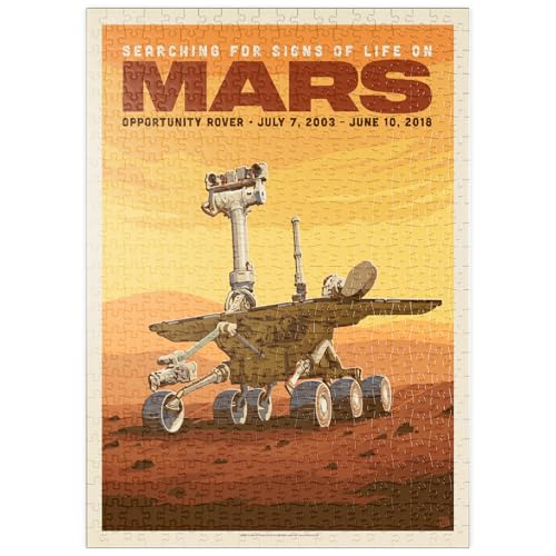 MyPuzzle NASA 2003: Mars Opportunity Rover, Vintage Poster - Premium 500 Teile Puzzle - MyPuzzle Sonderkollektion von Anderson Design Group von MyPuzzle.com