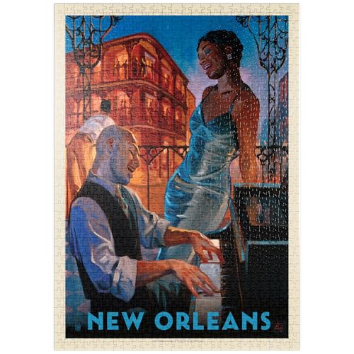 MyPuzzle New Orleans: Jazz, Vintage Poster - Premium 1000 Teile Puzzle - MyPuzzle Sonderkollektion von Anderson Design Group von MyPuzzle.com