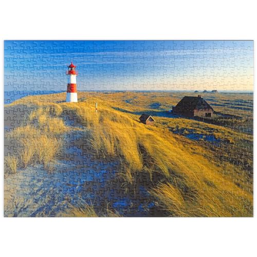 MyPuzzle Östlicher Leuchtturm am Ellenbogen, List, Insel Sylt - Premium 500 Teile Puzzle - MyPuzzle Sonderkollektion von Puzzle Galaxy von MyPuzzle.com