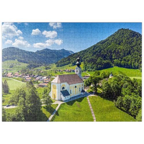 MyPuzzle Pfarrkirche St. Georg in Ruhpolding, Chiemgau - Premium 500 Teile Puzzle - MyPuzzle Sonderkollektion von Puzzle Galaxy von MyPuzzle.com