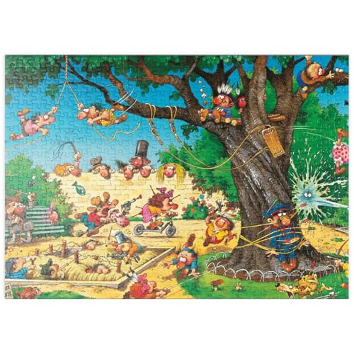 MyPuzzle Playground - Jean-Jacques Loup - Cartoon Classics - Premium 500 Teile Puzzle - MyPuzzle Sonderkollektion von Heye Puzzle von MyPuzzle.com