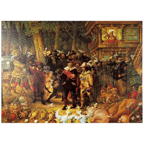 Rembrandt - Michael Ryba - Cartoon Classics - Premium 1000 Teile Puzzle für Erwachsene von MyPuzzle.com