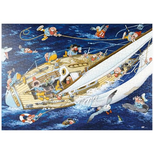 MyPuzzle Sailors - Jean-Jacques Loup - Cartoon Classics - Premium 1000 Teile Puzzle - MyPuzzle Sonderkollektion von Heye Puzzle von MyPuzzle.com