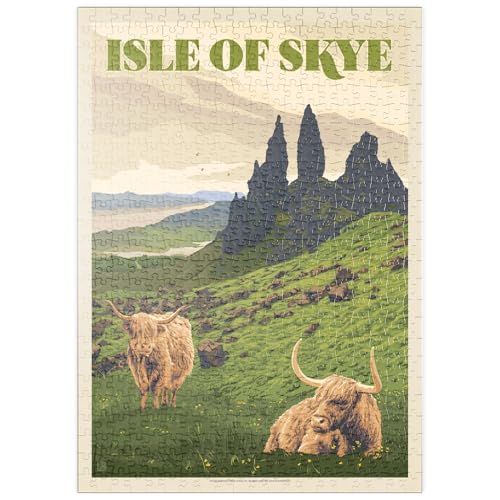 MyPuzzle Schottland: Isle of Skye, Vintage Poster - Premium 500 Teile Puzzle - MyPuzzle Sonderkollektion von Anderson Design Group von MyPuzzle.com