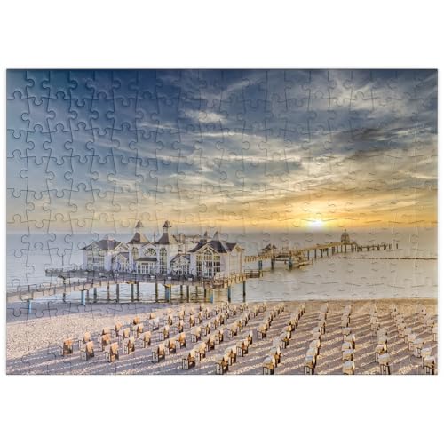 MyPuzzle Seebrücke von Sellin, Insel Rügen in Deutschland - Premium 200 Teile Puzzle - MyPuzzle Sonderkollektion von Puzzle Galaxy von MyPuzzle.com