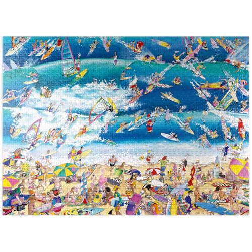 Surfen - Blachon - Cartoon Classics - Premium 1000 Teile Puzzle für Erwachsene von MyPuzzle.com