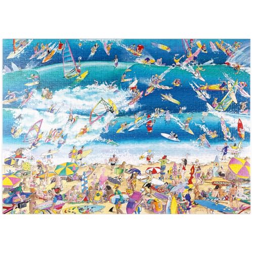 MyPuzzle Surfing - Blachon - Cartoon Classics - Premium 1000 Teile Puzzle - MyPuzzle Sonderkollektion von Heye Puzzle von MyPuzzle.com