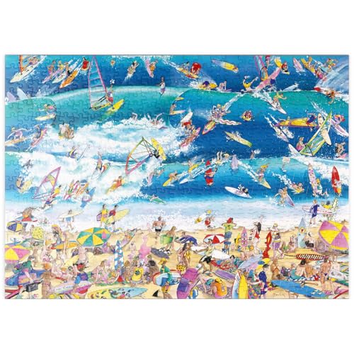 MyPuzzle Surfing - Blachon - Cartoon Classics - Premium 500 Teile Puzzle - MyPuzzle Sonderkollektion von Heye Puzzle von MyPuzzle.com